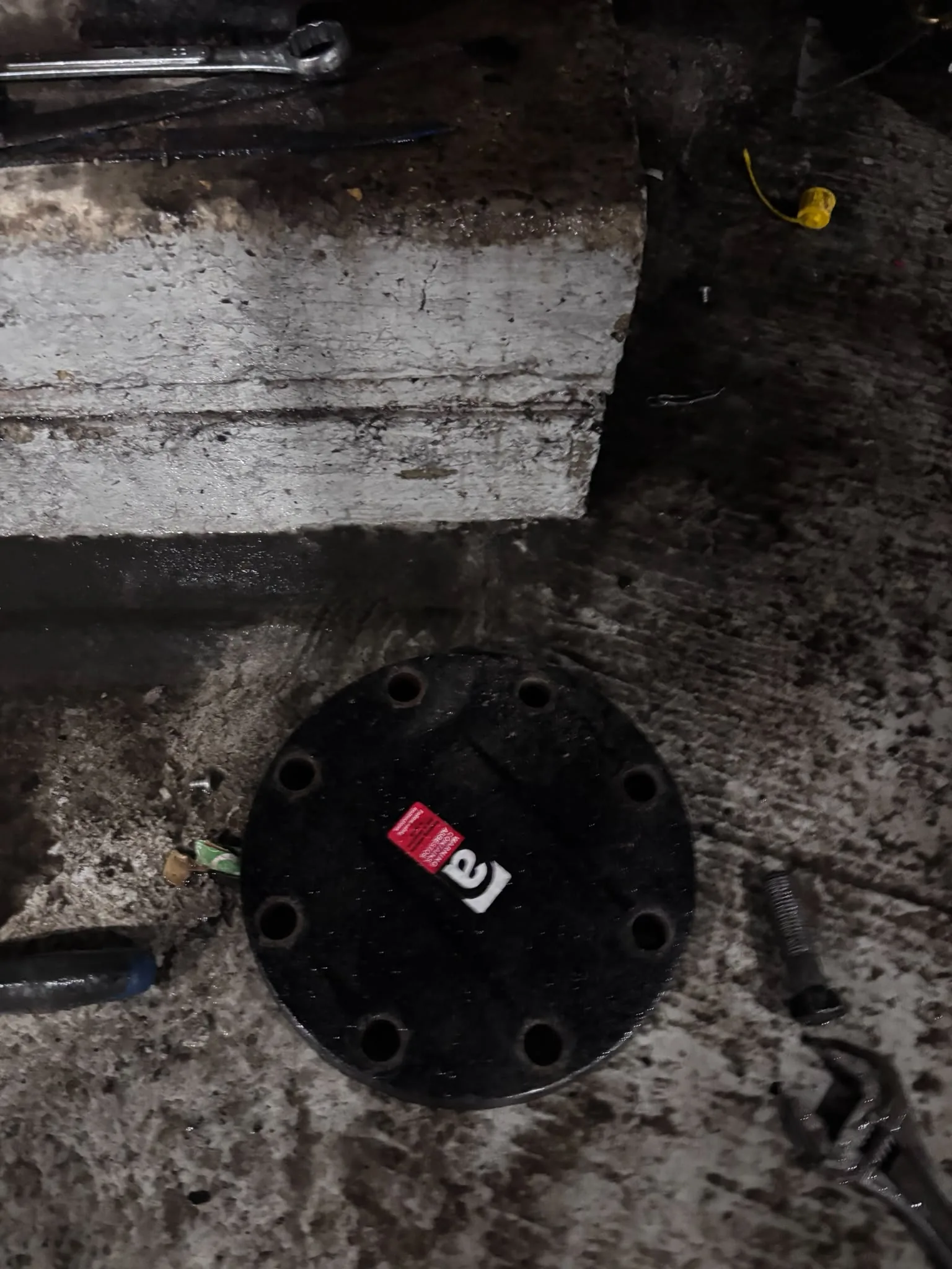 Artex scraping from a concrete ceiling during Westcombe Park refurbishment