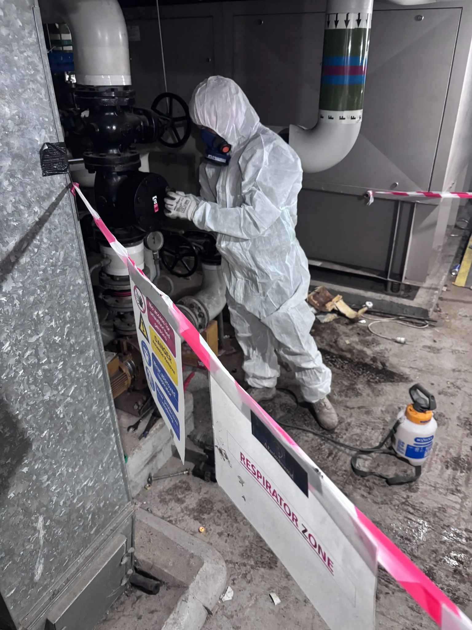 Asbestos artex removal from concrete soffit in Westcombe Park